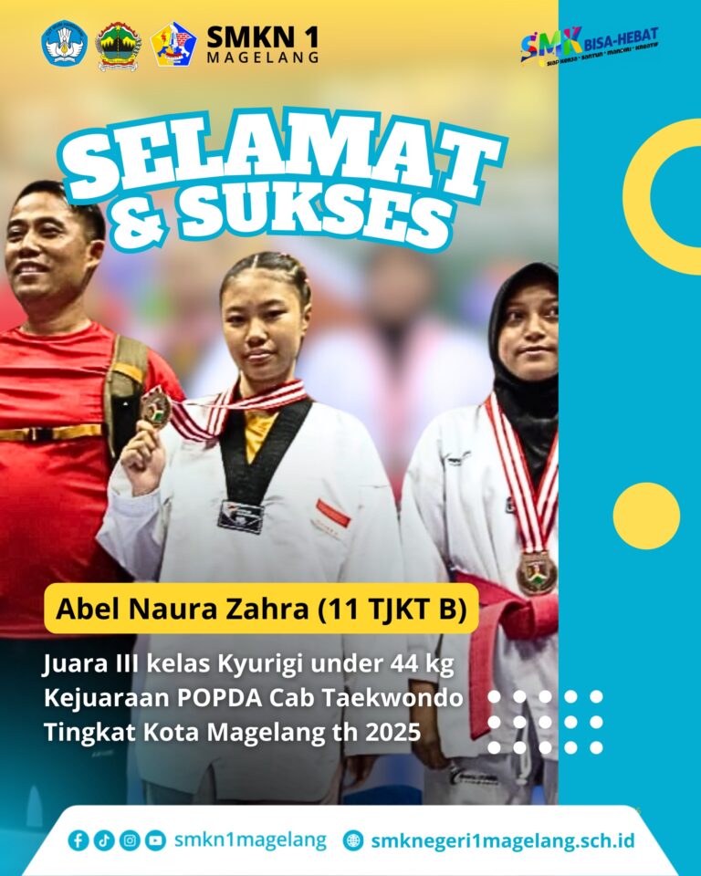 Srikandi TKJT SMK Negeri 1 Magelang Juara III POPDA Kota Magelang