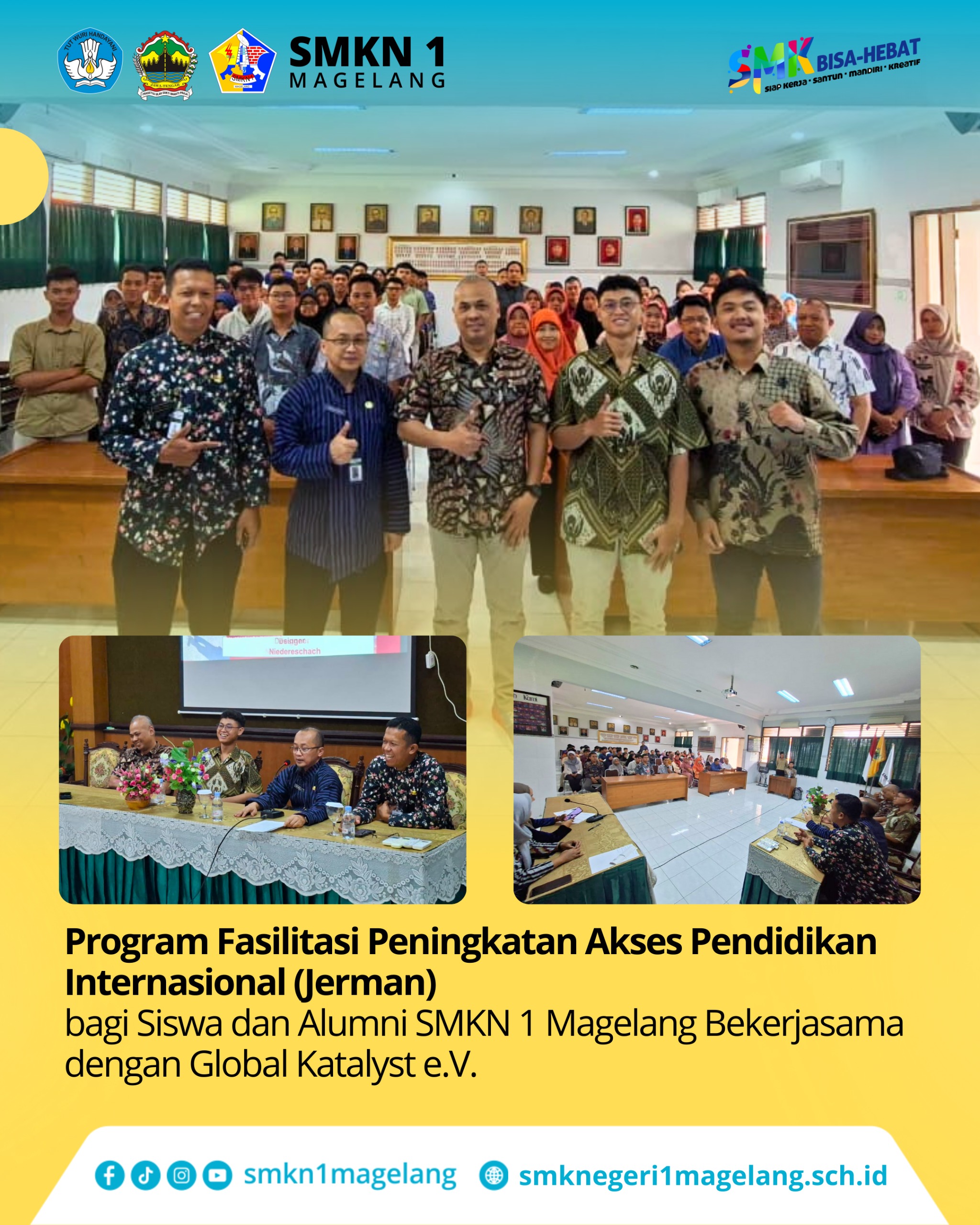 SMKN 1 Magelang Buka Akses Pendidikan Internasional ke Jerman Bersama Global Katalyst e.V.