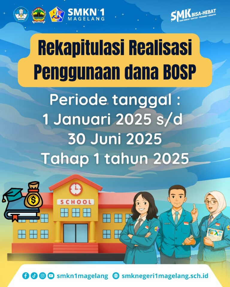 SMKN 1 Magelang Transparan dan Efisien Kelola Dana BOS Tahap I Tahun 2025