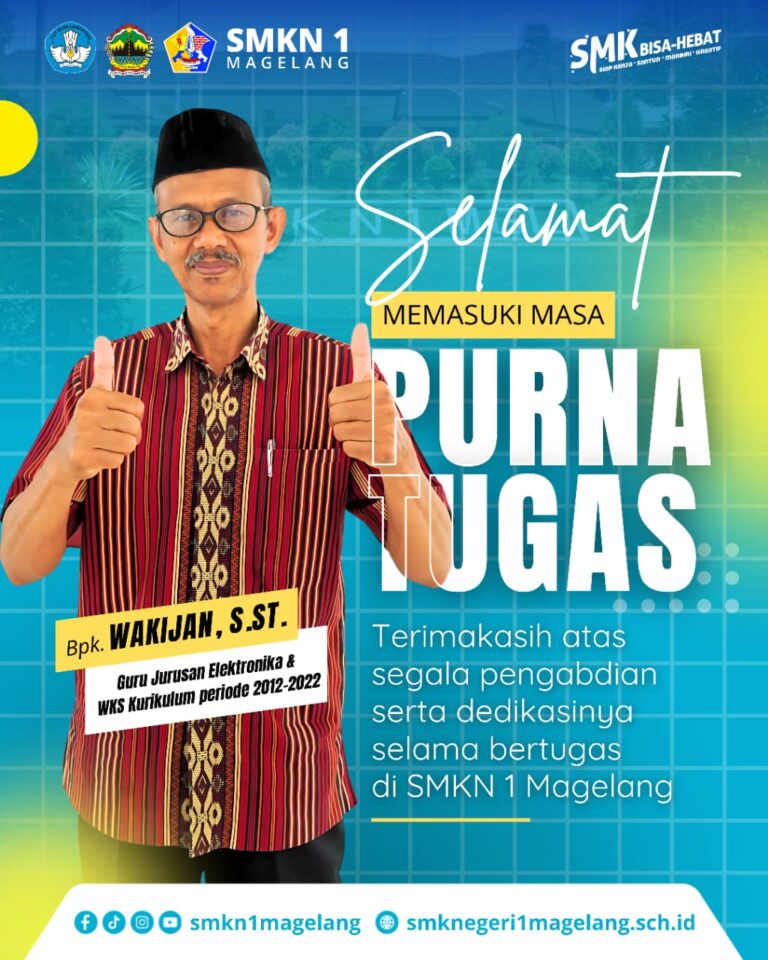 SMKN 1 Magelang Lepas Bapak Wakijan, S.ST. dengan Penuh Rasa Hormat dan Apresiasi