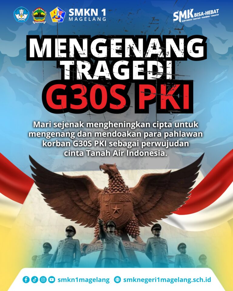 SMKN 1 Magelang Gelar Peringatan Mengenang Tragedi G30S PKI