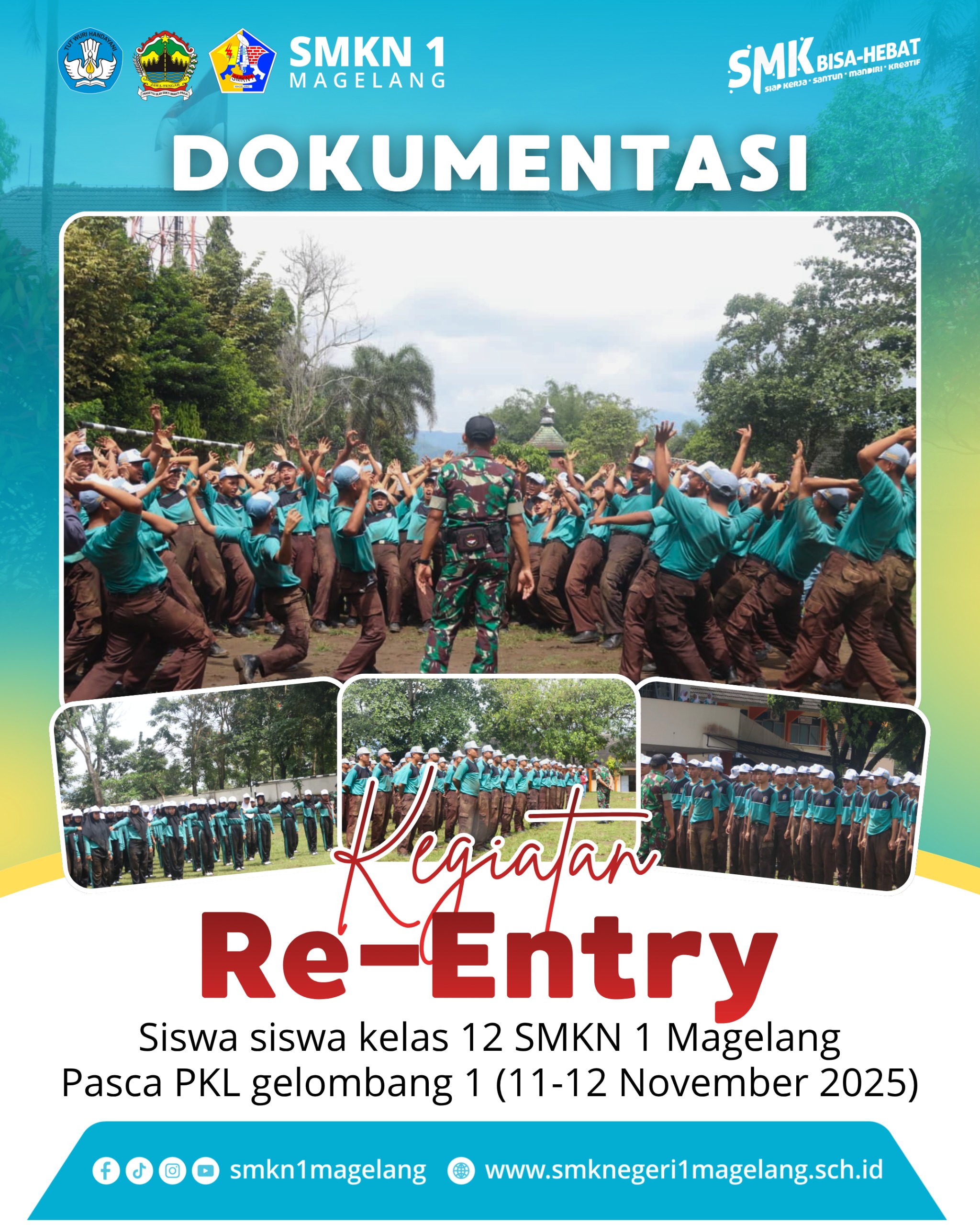 Siswa Kelas XII SMKN 1 Magelang Ikuti Kegiatan Re-Entry Pasca PKL Gelombang 1