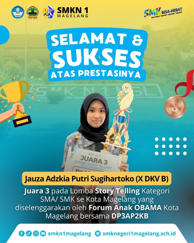 Siswa DKV Raih Juara 3 Lomba Story Telling Tingkat Kota Magelang