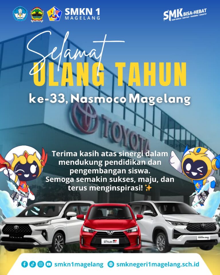 SELAMAT ULANG TAHUN KE-33 NASMOCO MAGELANG! SINERGI HEBAT UNTUK MASA DEPAN