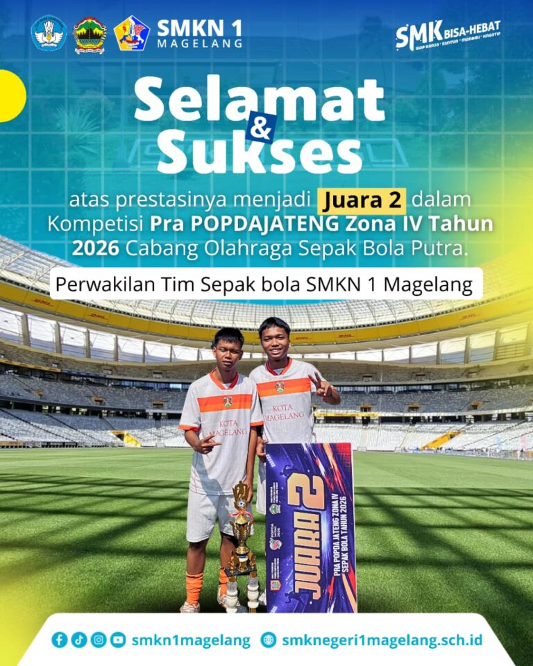 Perwakilan Tim Sepak Bola Raih Juara 2 Pra POPDA Jateng Zona IV Tahun 2026