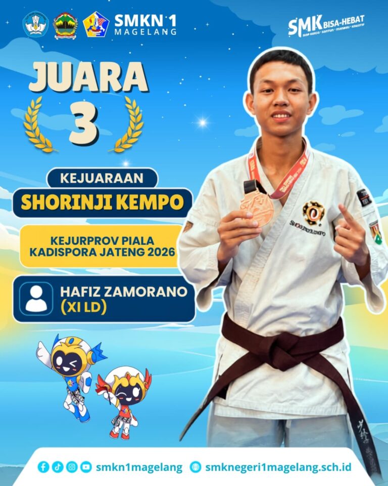 Hafiz Zamorano Raih Juara III Kejurprov Piala Kadispora Jawa Tengah 2026 Cabang Olahraga Shorinji Kempo