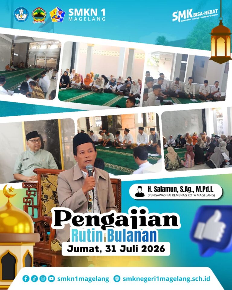 SMKN 1 Magelang Perkuat Karakter Spiritual Melalui Pengajian Rutin Bulanan