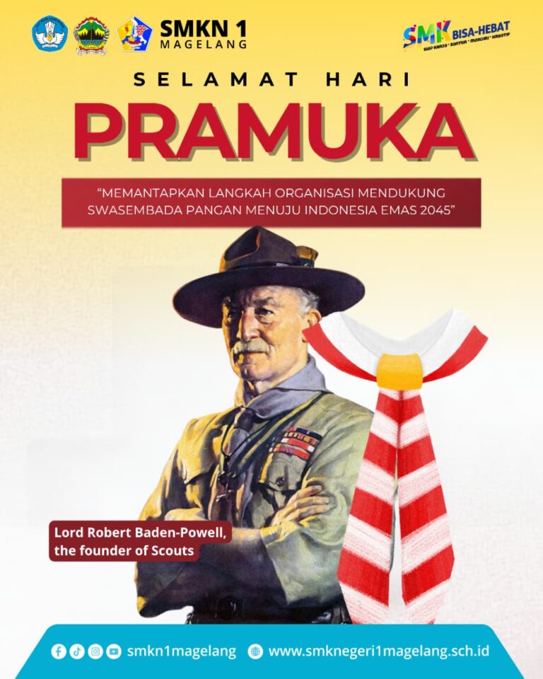 Semarak Hari Pramuka di SMKN 1 Magelang: Padukan Semangat Baden-Powell dan Visi Indonesia Emas 2045