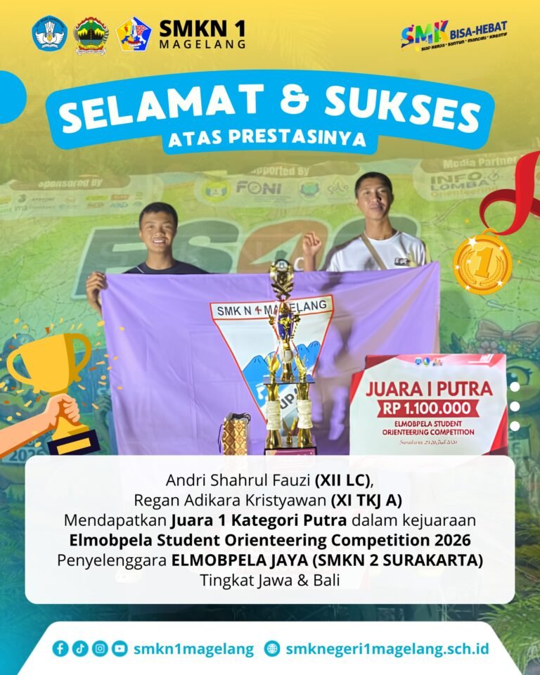 SMKN 1 MAGELANG JUARA 1 LOMBA ORIENTEERING SE-JAWA BALI!
