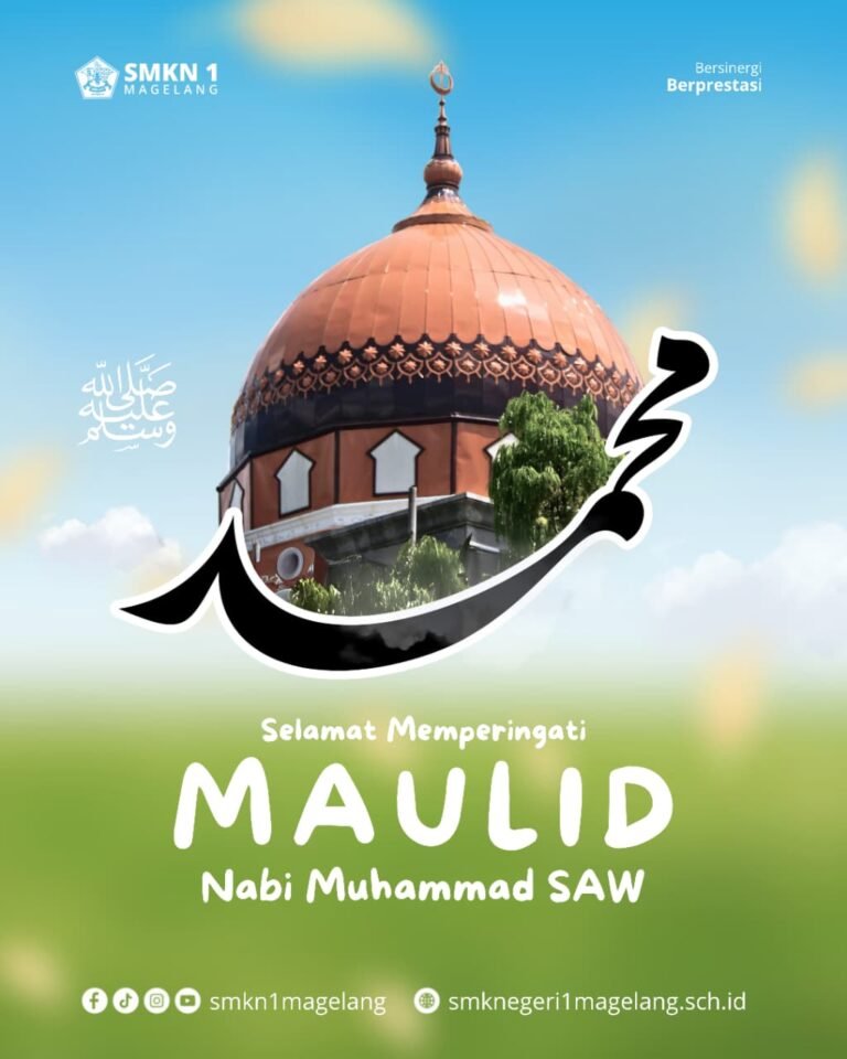 Peringati Maulid Nabi Muhammad SAW, SMKN 1 Magelang Gaungkan Semangat Bersinergi dan Berprestasi