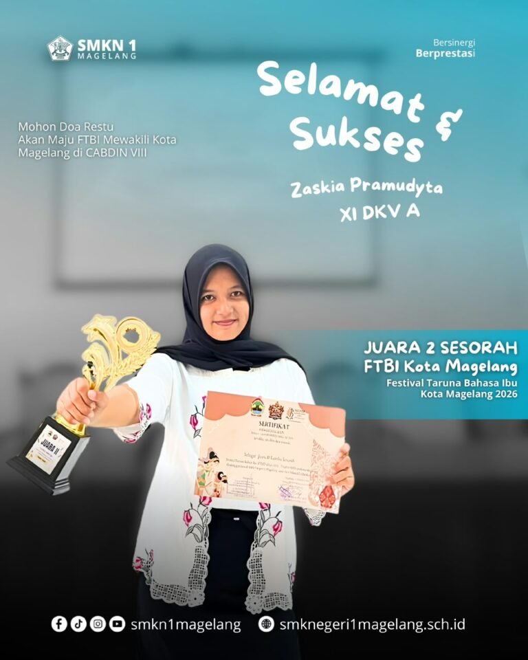 SISWI SMKN 1 MAGELANG RAIH JUARA 2 FTBI KOTA MAGELANG 2026, SIAP MELAJU KE TINGKAT PROVINSI